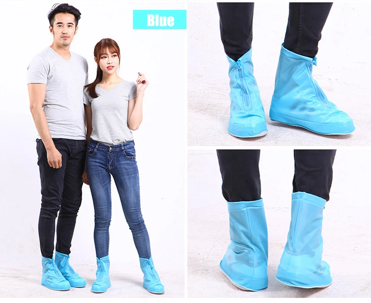Fashion Outdoor Motorcycle Nonslip Rain Boots Reusable Nonslip