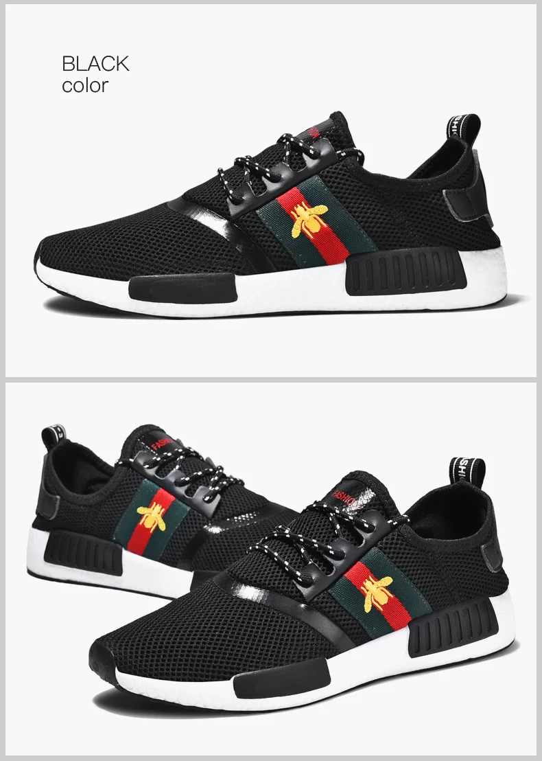 2019 New Arrived NMDS X Little Bee Fashion Low sneakers Male casual shoes Comfortable Breathable Runner shoes  size 36-47
