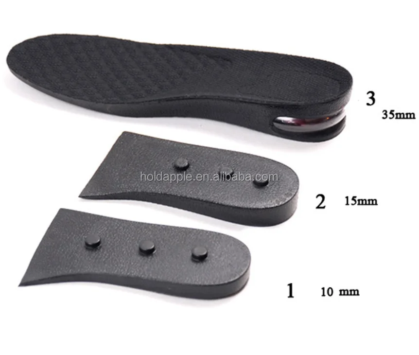3-Layer Air up Height Increase Elevator Shoes Insole Lift Kit 6 cm 2.5 inches 