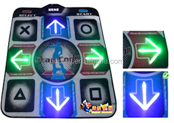 New Games & Music Non-Slip Dancing Step Television TV RCA PC USB 2.0 32 Bit HD LED Light with 2GB TF Card Dance Mat Dancing Pad.jpg