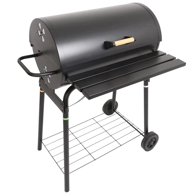 Black Steel Barrel Bbq Grill For Used Buy Used Bbq Grill,Black Barrel