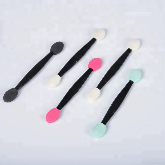 
Disposable Eye Shadow Brush Sponge, Dual Sided Oval Tipped Makeup Brush Eyeshadow Applicator Tool 
