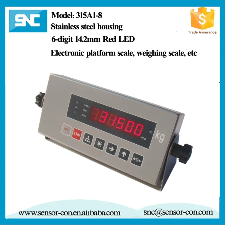 RS232 4-20mA counting scale digital weight indicator with battery
