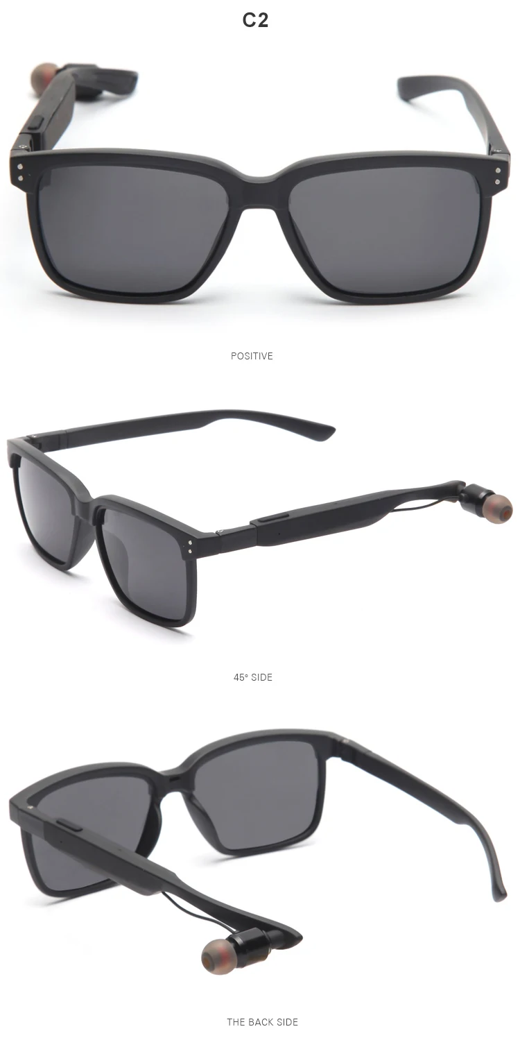 Customizable Logo Wireless Glasses Control Smart Electronics Sunglasses ...