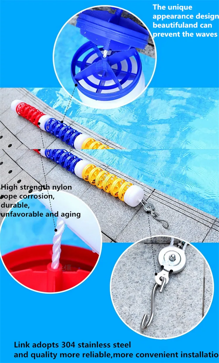 25m,50m Standard Swimming Pool Floating Lane Line - Buy Lane Line,Pool ...