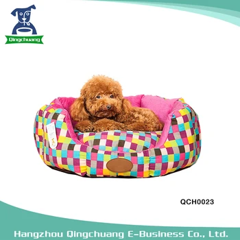 colorful dog beds