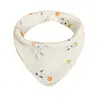 First class white cotton softness baby bib for newborn