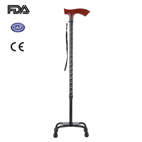 Adjustable Cane With 4 Legs Adjustable Walking Canes Fourfeet Walking