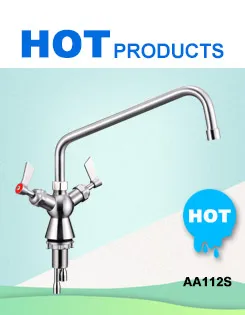 New Products 304 Stainless Steel Faucet Double Outlet German Types Self Heating Sink Wall Mounted Water Tap.jpg