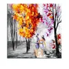 impressionist trees painting canvas oil painting abstract islamic art