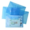 A4 color button transparent bag File data bag receipt bag