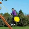 Colorful nylon rope buoy ball swing for kids