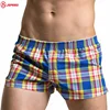 hot men striped organic nylon front open high waisted pants boxer shorts underwear