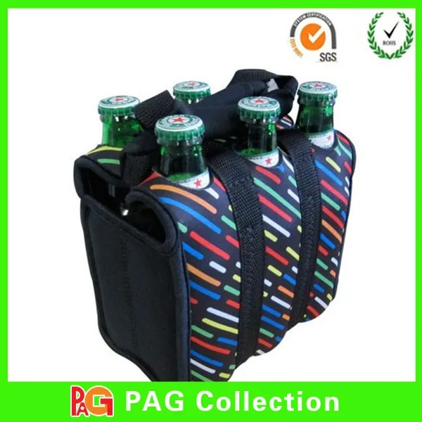 Neoprene Insulated 6pack Beer Bottle Cooler,Wholesale Six Pack Cooler