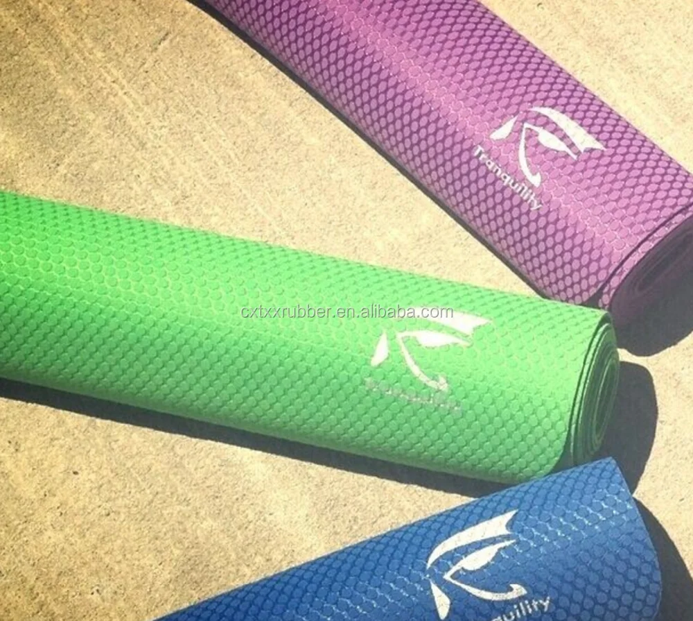 Black Natural Rubber Yoga Mat Long Open Cell Buy Natural Rubber Yoga