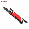 Multifunctional Tactical Survival 6 in 1 Pocket Magnesium Fire Starter Folding Knife with LED Flashlight