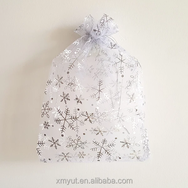 Shoe Bag/organza Pouch Logo or Customized Acceptable Cheap Custom Printed Organza Gift Drawstring Recyclable White with Pink