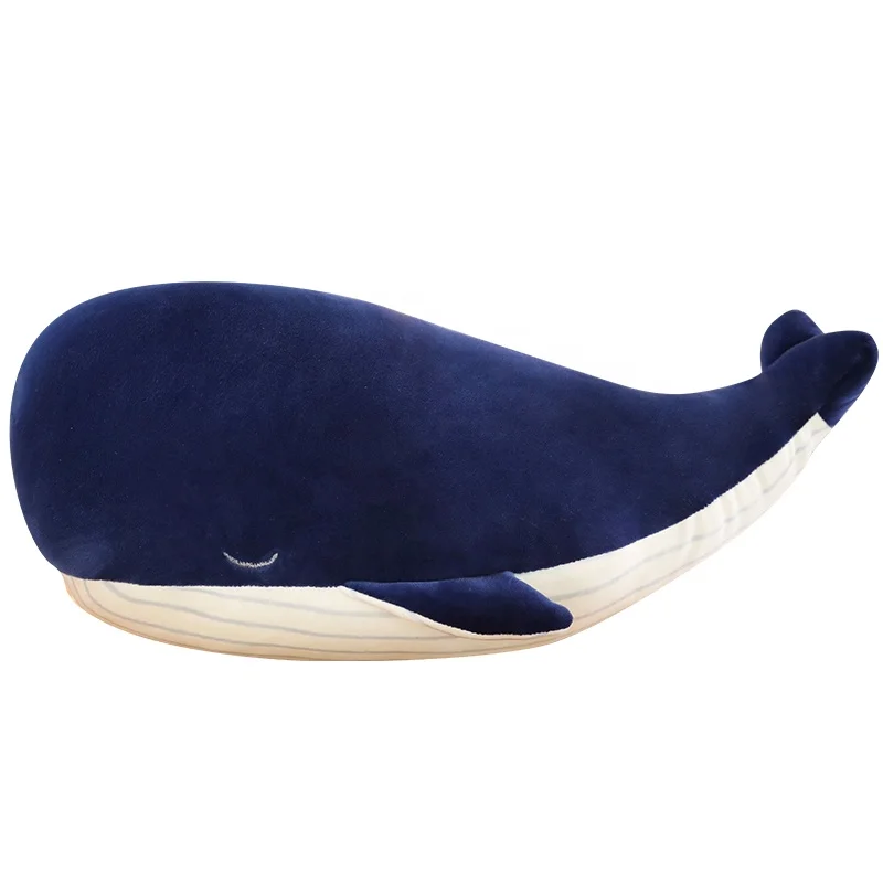 Manufacturer direct sale cheap popular soft stuffed blue whale shark plush toy