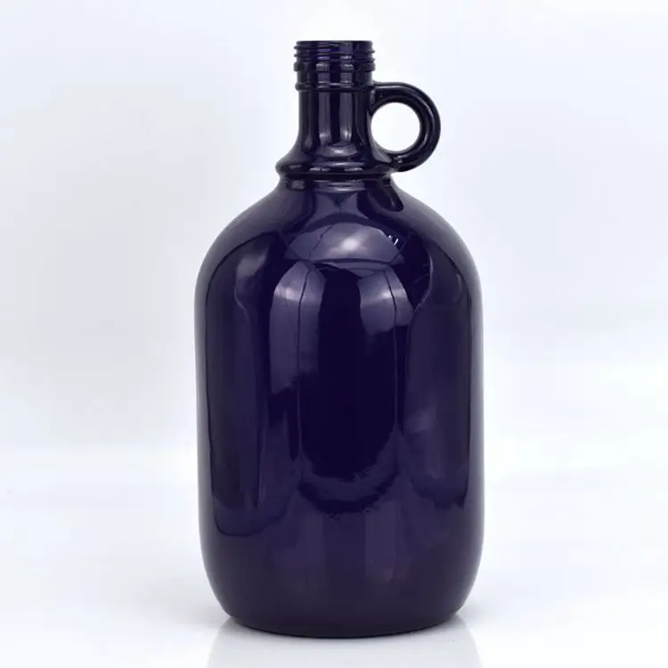 1 Gallon Bulk Storage Amber Glass Wine Jug With Finger Handle Buy