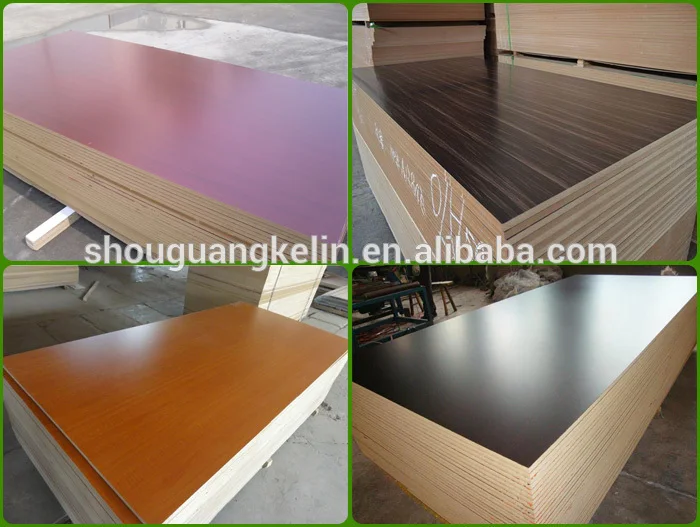 Hot Selling 17mm Plain Mdf / Mdf Board /double Sided Melamine Mdf For