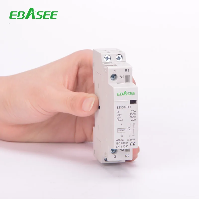 230V 50 Contacteur /à Courant Alternatif 2P 1NO1NC 16A 220V 60HZ Rail DIN Contacteur Monophas/é sur Rail DIN