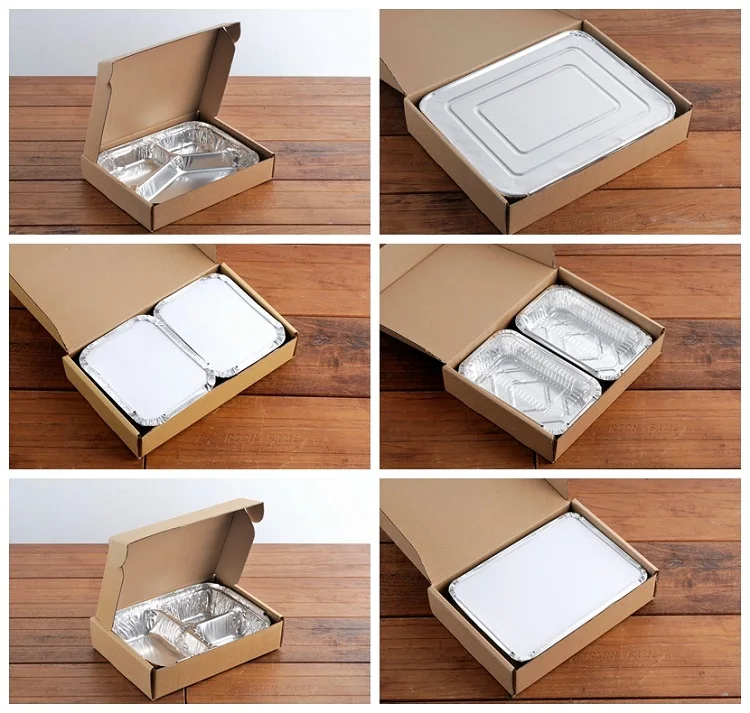 Rectangular carton corrugated shipping food box
