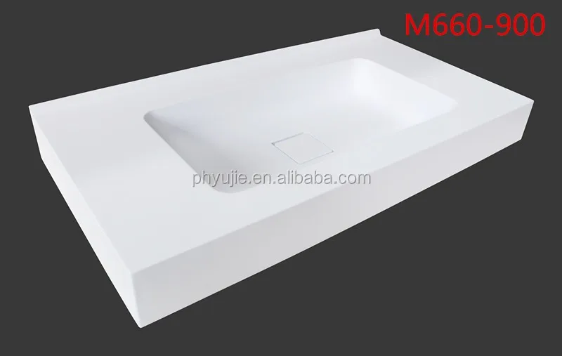 Long rectangular countertop wash basin M659-900