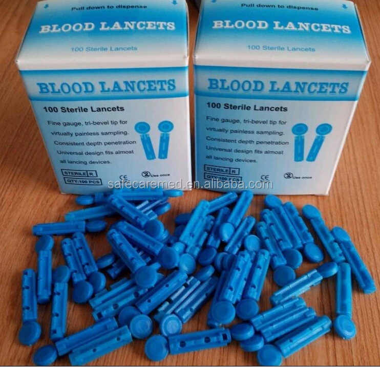 Safety Blood Lancet Disposable Stainless Steel Blood Lancets - Buy ...