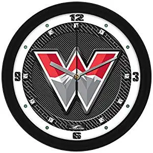 New - Western State Colorado University Mountaineers-Carbon Fiber Textured Wall Clock