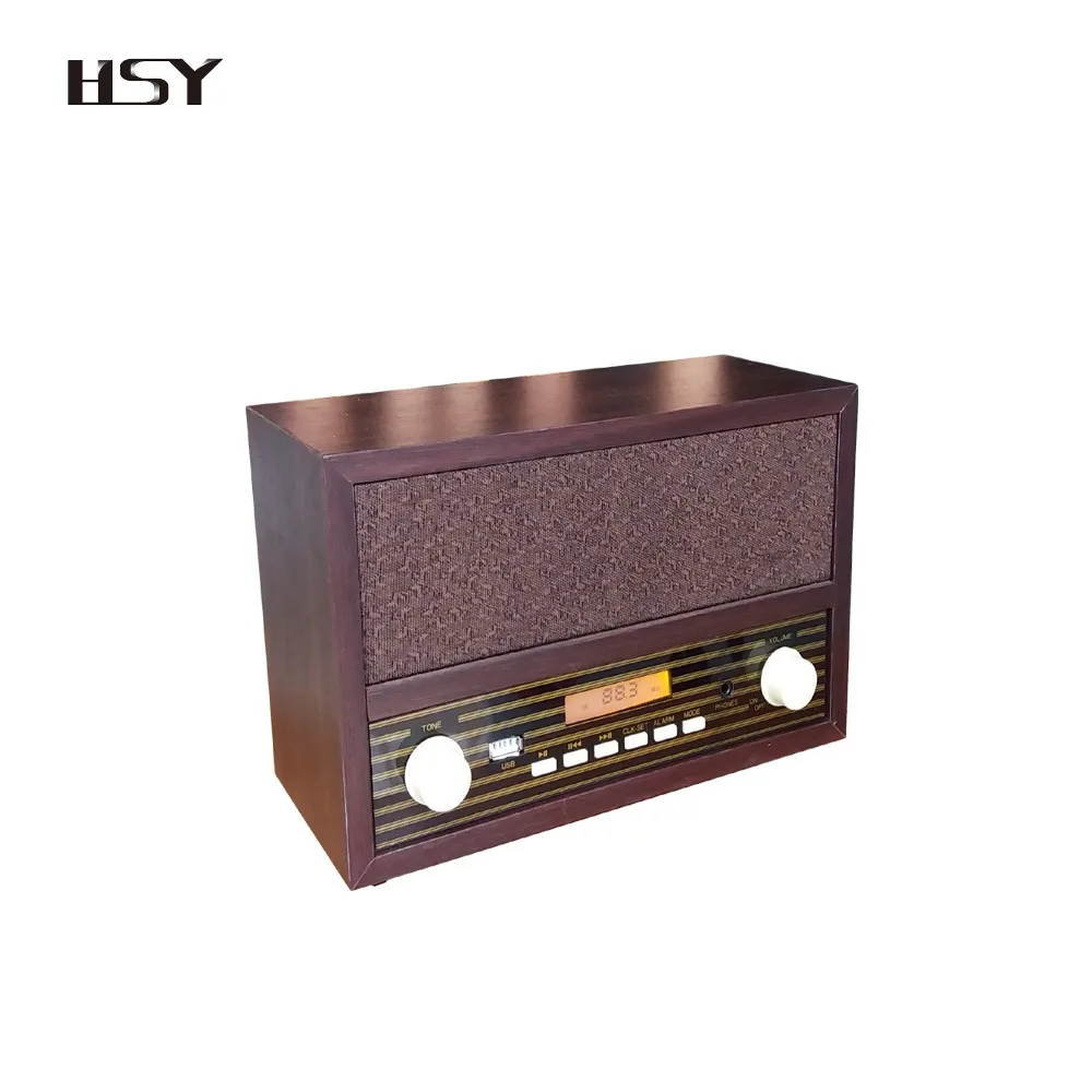 Factory Cheapest Retro Radio Lcd Screen Alarm Clock Radio For Sale