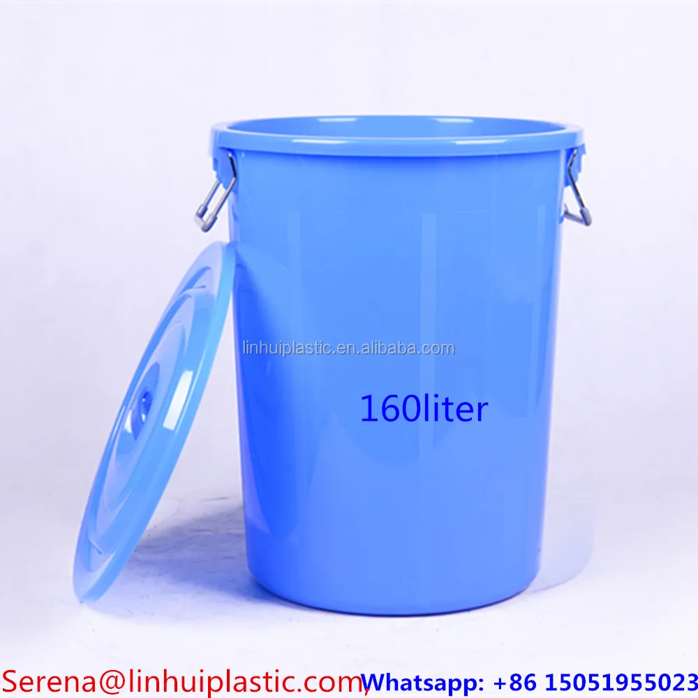 large plastic bucket with lid