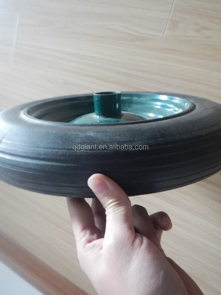 14 inch Solid Rubber Wheel for Hand Trolley