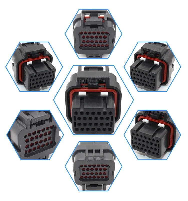 3-1437290-8 3-1437290-7 2-1437285-2 26 Pin Female Automotive Ecu ...