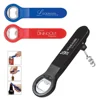Innovative 3 functions smart custom logo party can tin open swivel pull up portable folded red wine corkscrew with bottle opener
