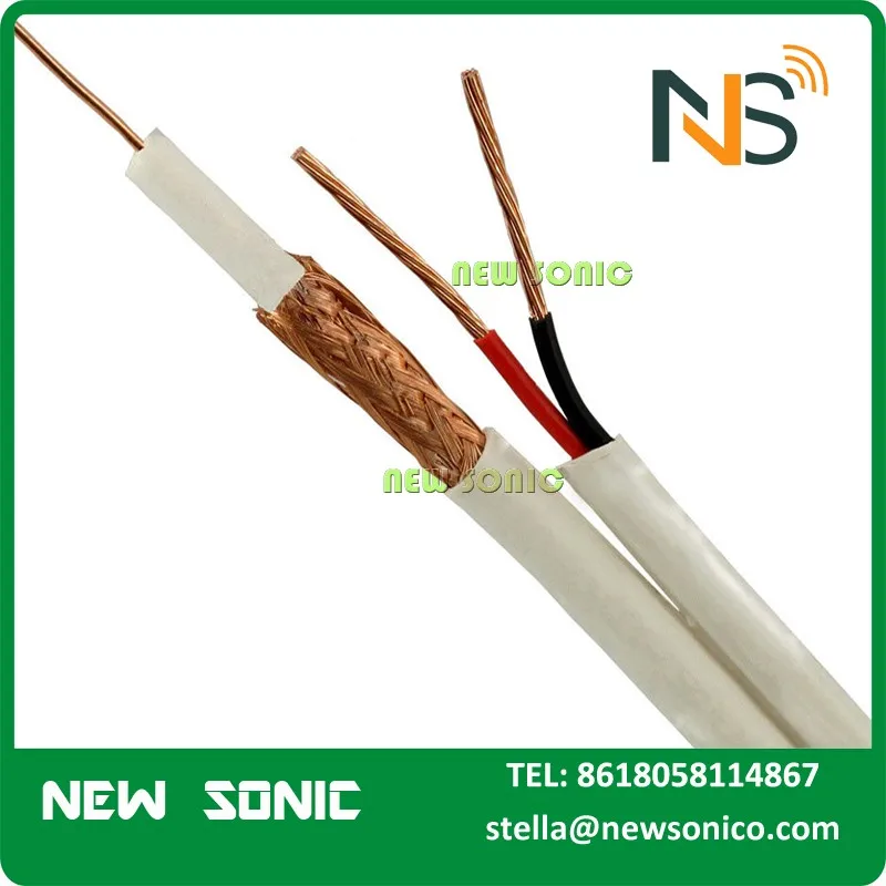 Hot Sales Factory Antenna Coaxial Cable Low Loss Elevator Cable for CCTV Camera CE/RoHS Certification RG6 RG59 Cable