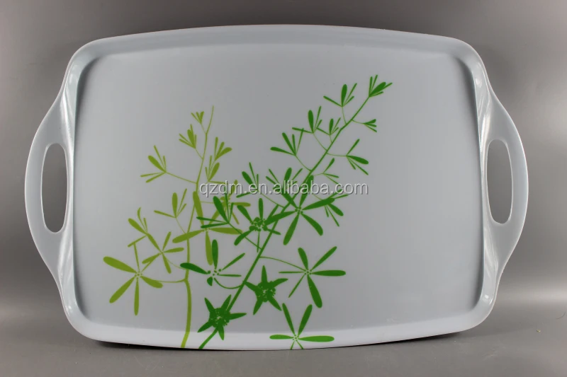19inch Melamine Big Tray with handle