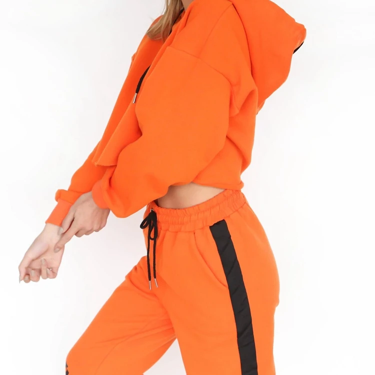orange colour tracksuit