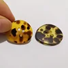 2019 hot sale big size resin imitated tortoise shell button for woman coat