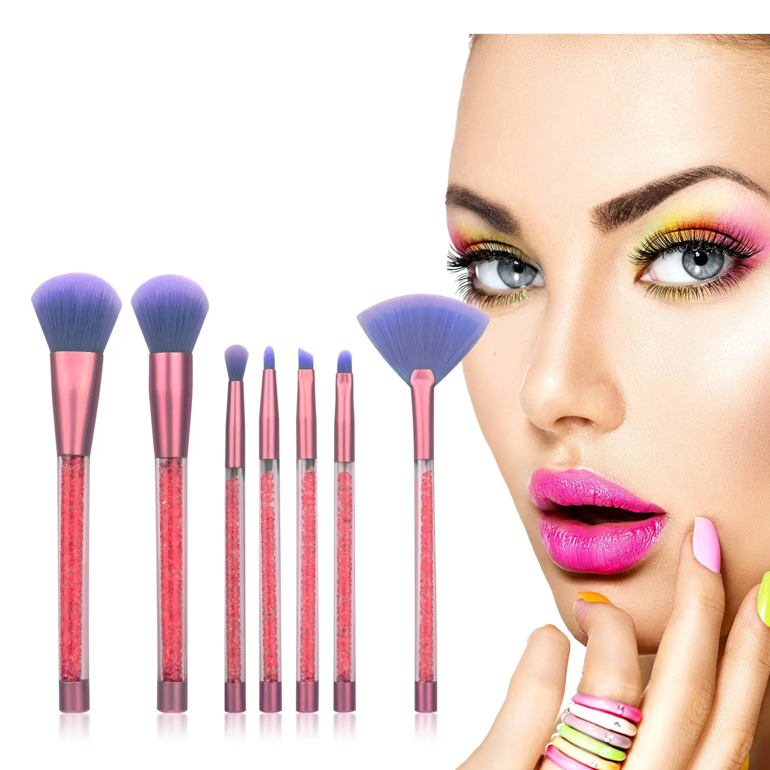 Crystal Wholesale Makeup Brushes Professional Foundation Eye Face