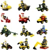 Building Blocks Model Tanks, spaceships, bulldozers, excavators, submarines, engineering vehicles and action figure toys for kid