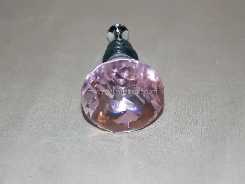Bouchon de bouteille de vin en forme de boule de cristal en forme de diamant