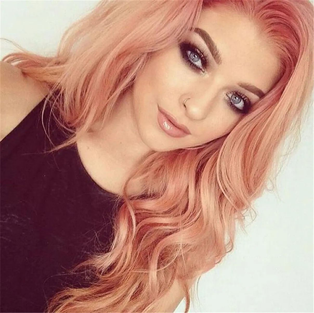 rose pink wig