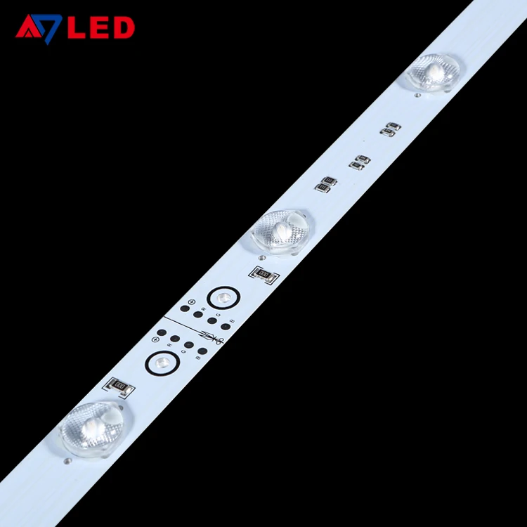 Hot sales smd 3030 12leds RGB rigid strip light led backlight diffuse light bar for advertising led light box