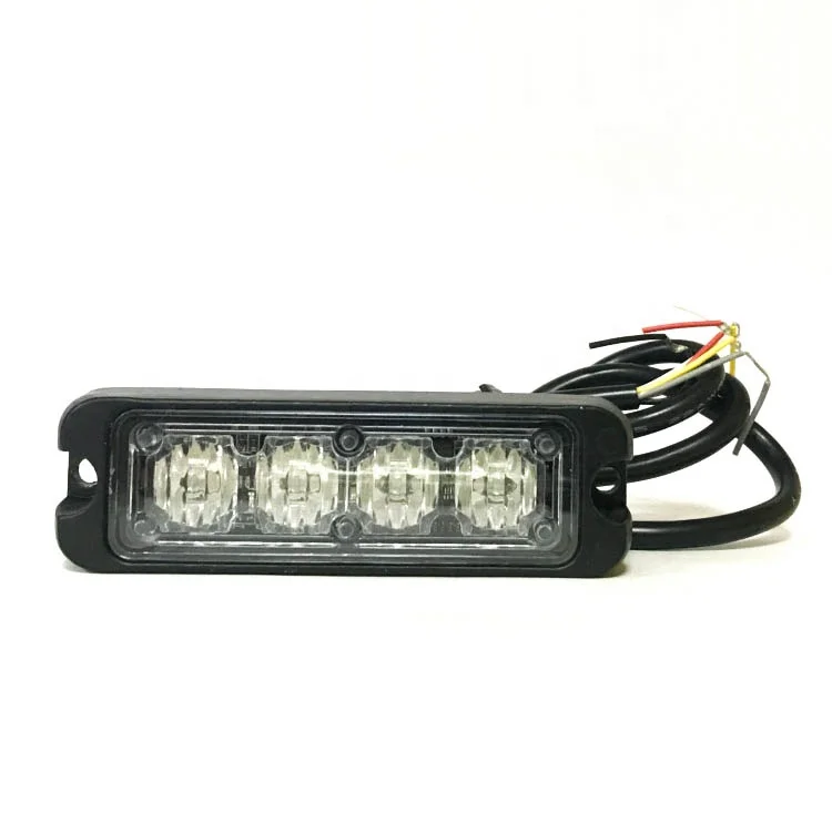 12V 24V 3.7 inch 4W 4LED motorcycle warning light emergency auto truck flashing strobe light