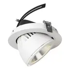 8 インチ led レトロフィット凹型回転スポットライトランプ壁洗浄スクープ cob led ジンバルライトダウンライト