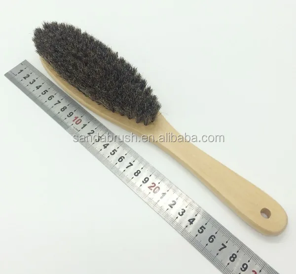 Wooden Handle Lint Brush For Cloth Cleaning With Boar Bristle,Horse