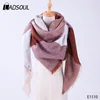 Factory Wholesale Cheaper Women Warm Thick Plaid Square Scarf