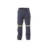 Navy Caro Pants with Reflective Tape for Engineers