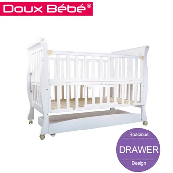 Modern Wooden Cot Design Environmentally Friendly Movable Cots For