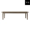 Hot selling high quality simplicity style dining table modern dinning room solid wood dinning table